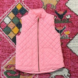 Crewcuts pink quilted vest size 8/10